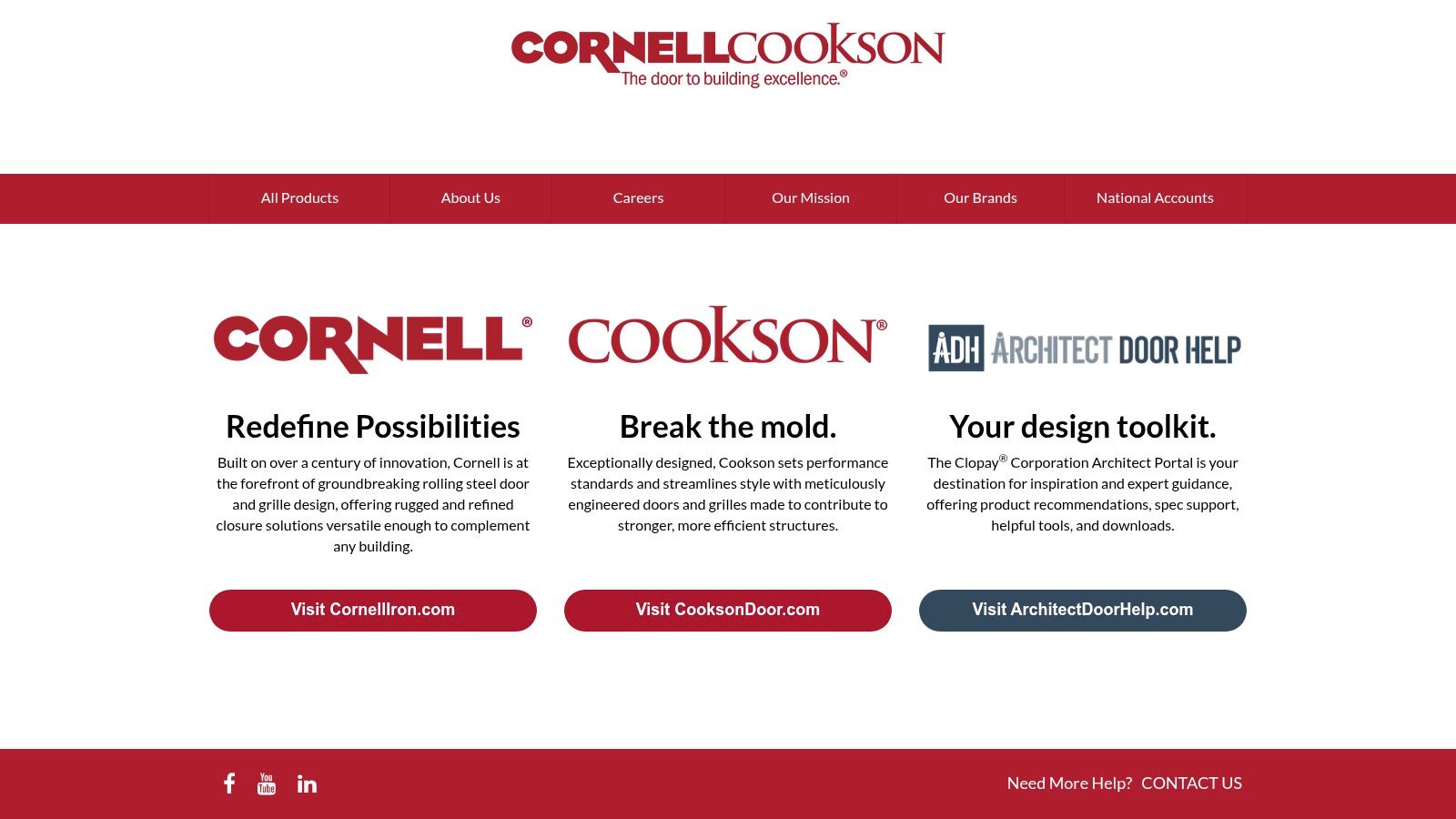 Alt text: CornellCookson garage door installation YouTube resource showing commercial rolling door and industrial door branding