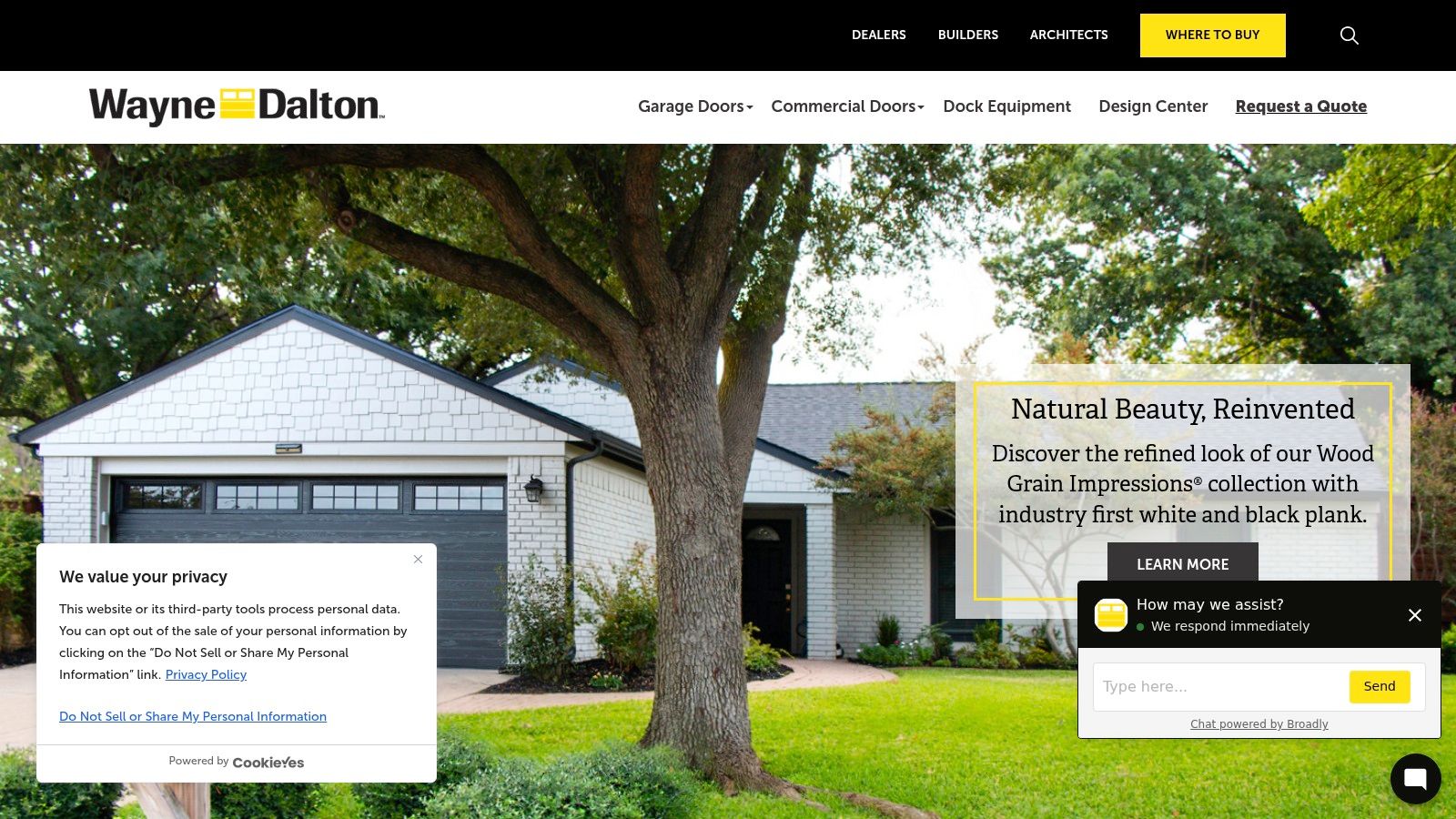 Alt text: Wayne Dalton garage door installation YouTube resource showing commercial garage door panel and track installation