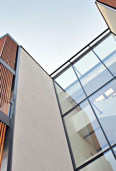 industries we service -View of a large commercial building from below