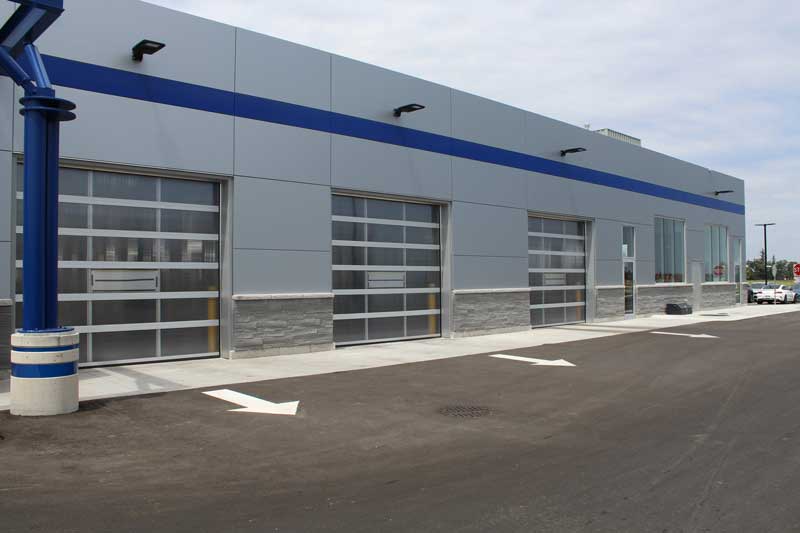 AutoSpa facility trailer doors