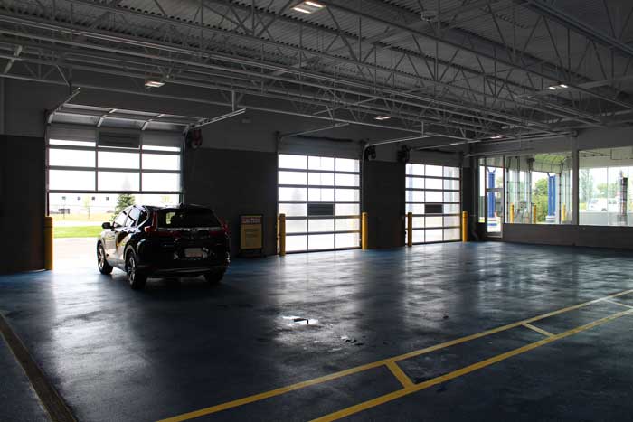 Inside view of AutoSpa facility warehouse