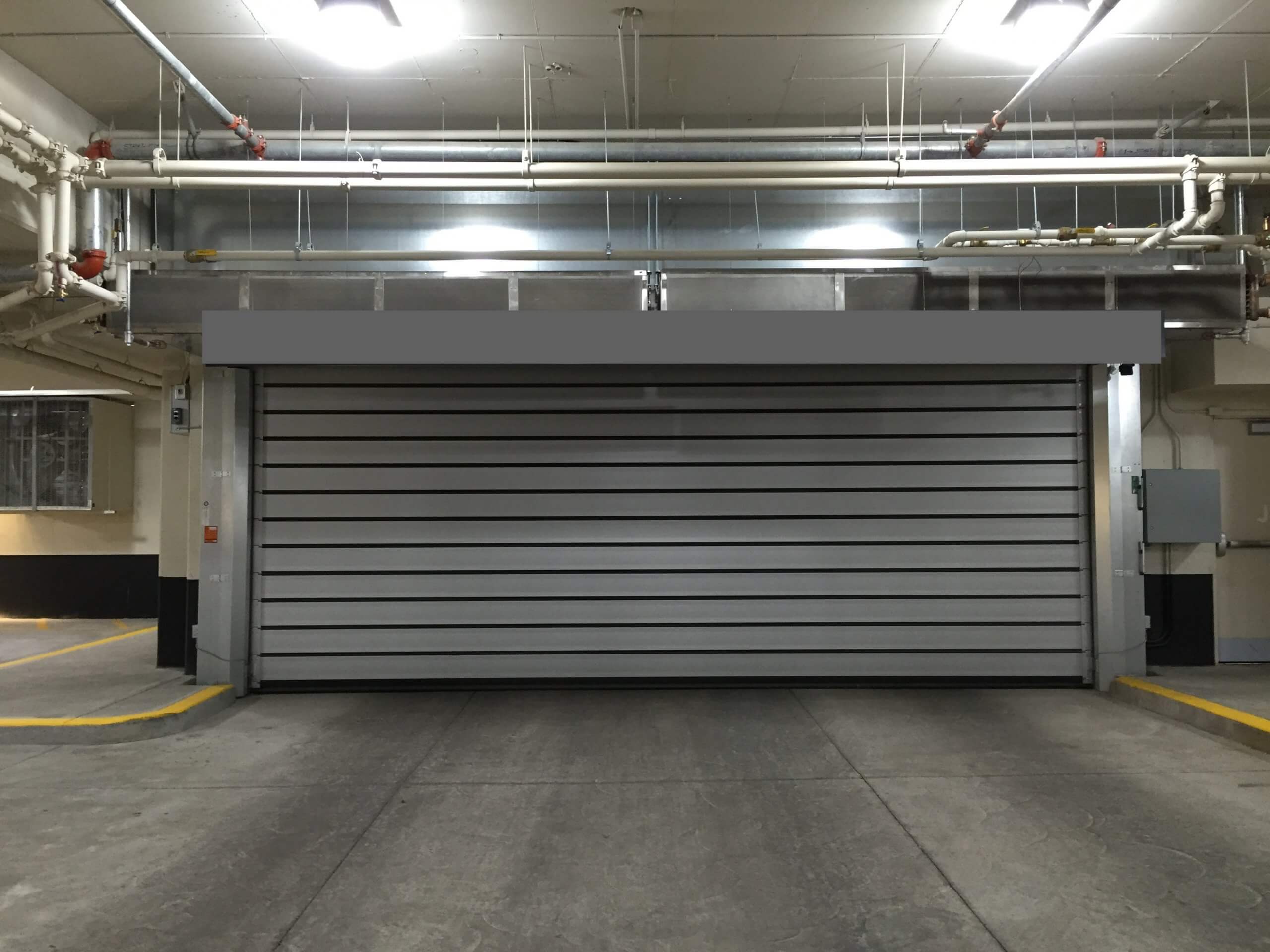 parking garage after installation