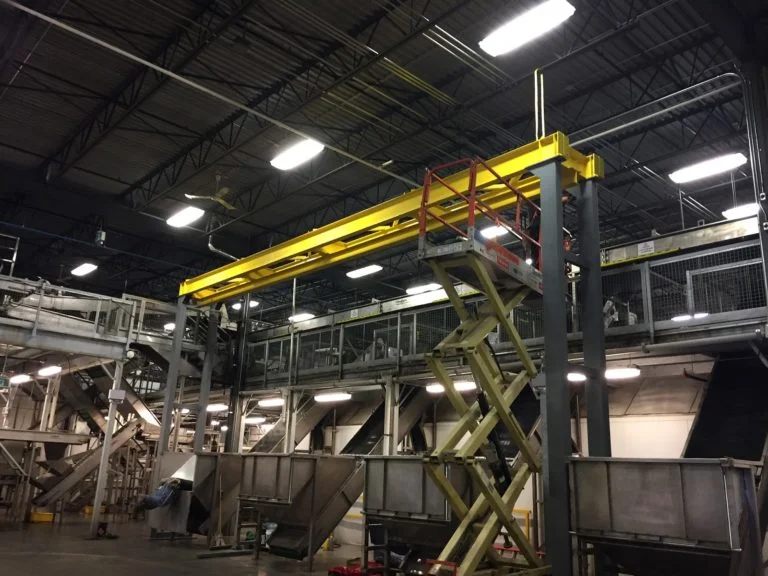 Free-Standing Monorail Installation — Food Processing Facility, Ontario