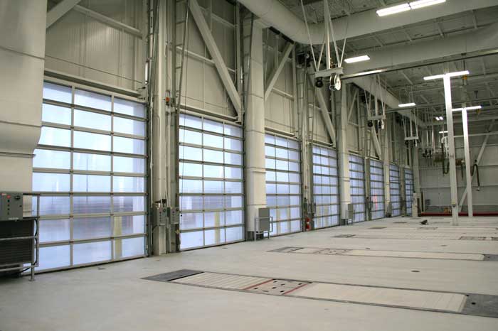 Polytite Sectional Doors inside view