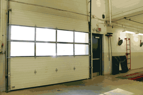 Warehouse loading dock door