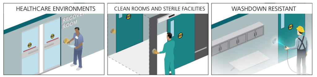 wireless technology for healthcare environments, clean and sterile facilities and washdown resistant