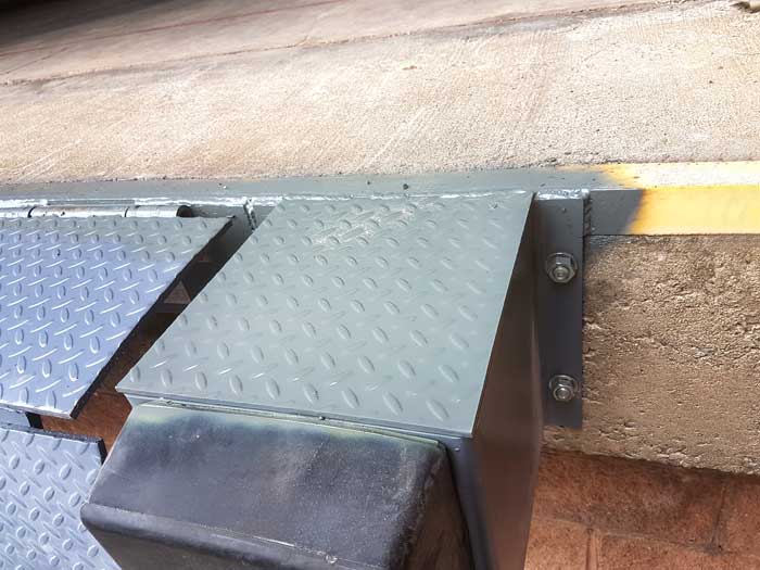 Edge of Dock leveler bumper