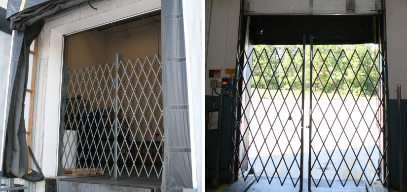 Folding security gates