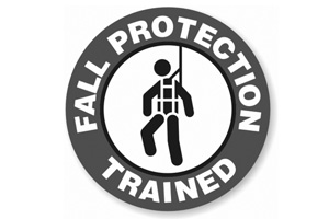 Fall Protection Trained logo greyscale