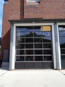 Richards-Wilcox Aluminum Full-View Sectional Door — Fire Hall Replacement, Ontario
