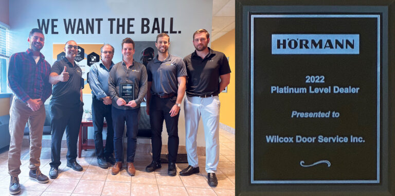 Wilcox Recognized with Hörman Platinum Dealer Status