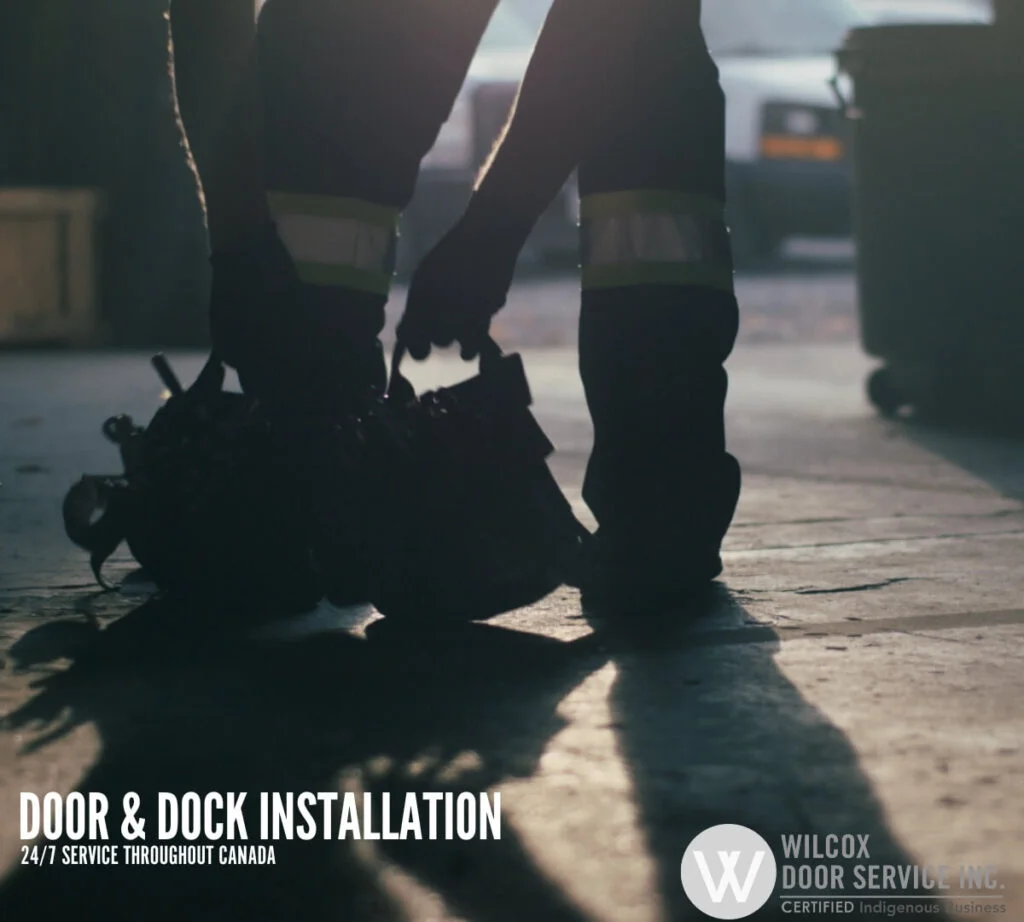 Wilcox dock door and leveler installation