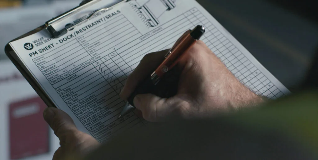 Preventive maintenance service for commercial overhead doors and dock systems