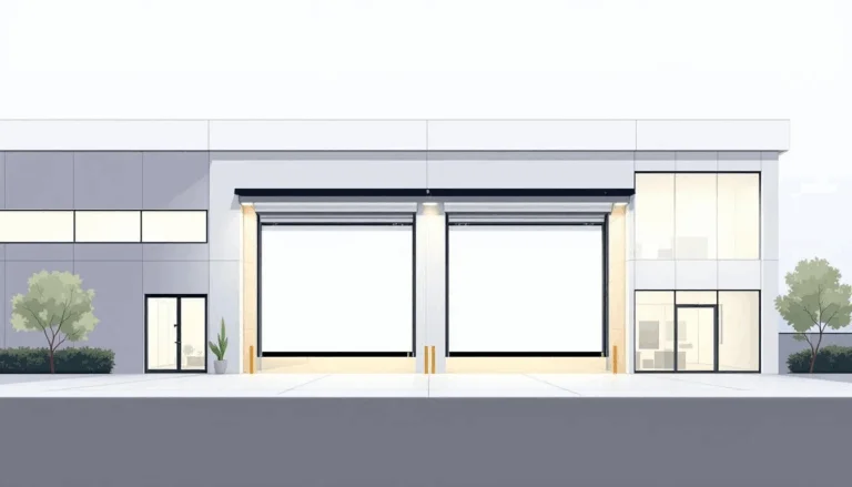 A diagram illustrating energy efficiency benefits of insulated roll up doors.
