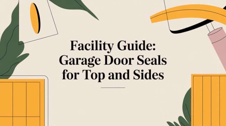 A Facility Manager’s Guide to Commercial Garage Door Seals for Top and Sides