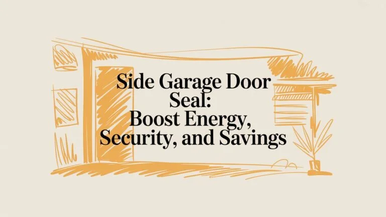 Side Garage Door Seal Illustration.Jpg | Wilcox Door Service