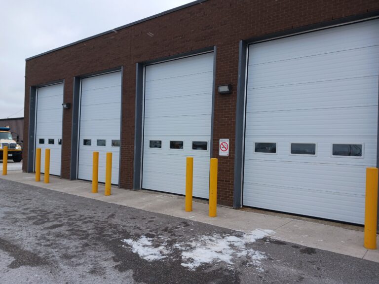 Commercial Insulated Sectional Door — High-Bay Industrial Warehouse, Mississauga