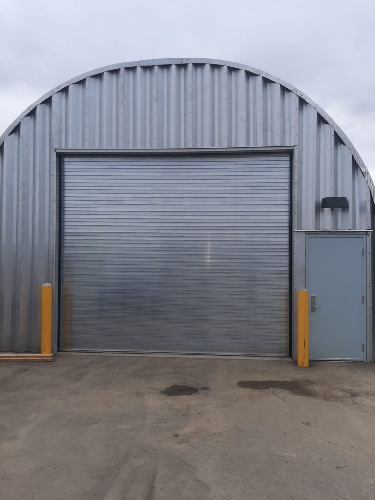 Commercial Rolling Steel Door — Quonset Industrial Facility, Ontario