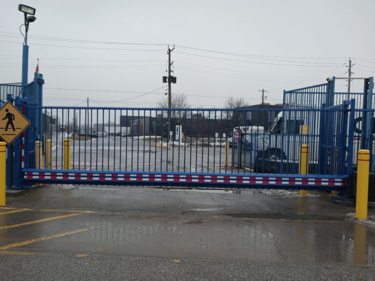 Automated Cantilever Slide Gate — Commercial Industrial Yard, Mississauga