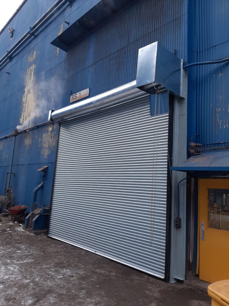 Commercial Rolling Steel Door Installation — Industrial Plant, Etobicoke