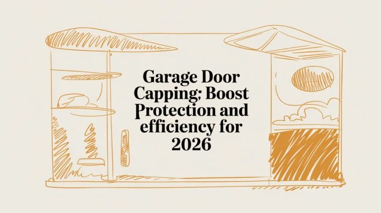 Garage Door Capping Garage Sketch.Jpg | Wilcox Door Service