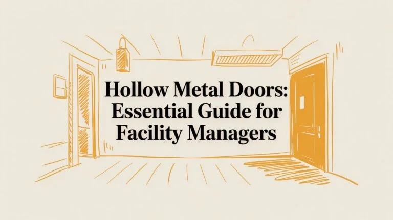 Hollow Metal Doors Hallway Sketch